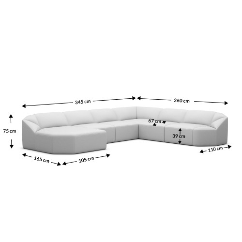 Canapé panoramique LAGUNA XXL - Jusqu'à -70% - designDISTRIKT