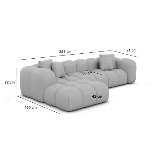 Canapé d’angle NUVOLA en forme de L - Jusqu'à -70% - designDISTRIKT