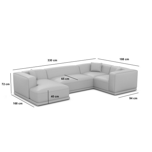 Canapé panoramique DUNO XL - Meubles jusqu'à -70% designDISTRIKT