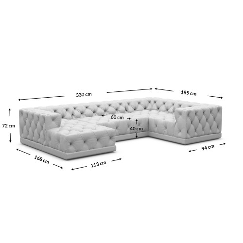 Canapé panoramique KUDO XL - Meubles jusqu'à -70% designDISTRIKT