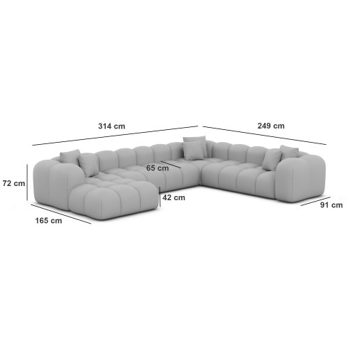 Canapé panoramique NUVOLA XXL - Prix jusqu'à -70% - designDISTRIKT