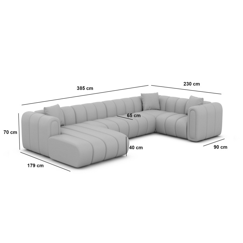 Canapé panoramique LUMA XL - Offres jusqu'à -70% - designDISTRIKT