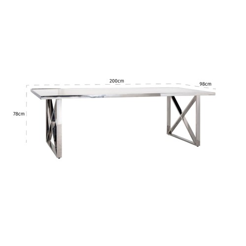 Table à manger design AXEL 200x100 par designDISTRIKT Möbel Schweiz