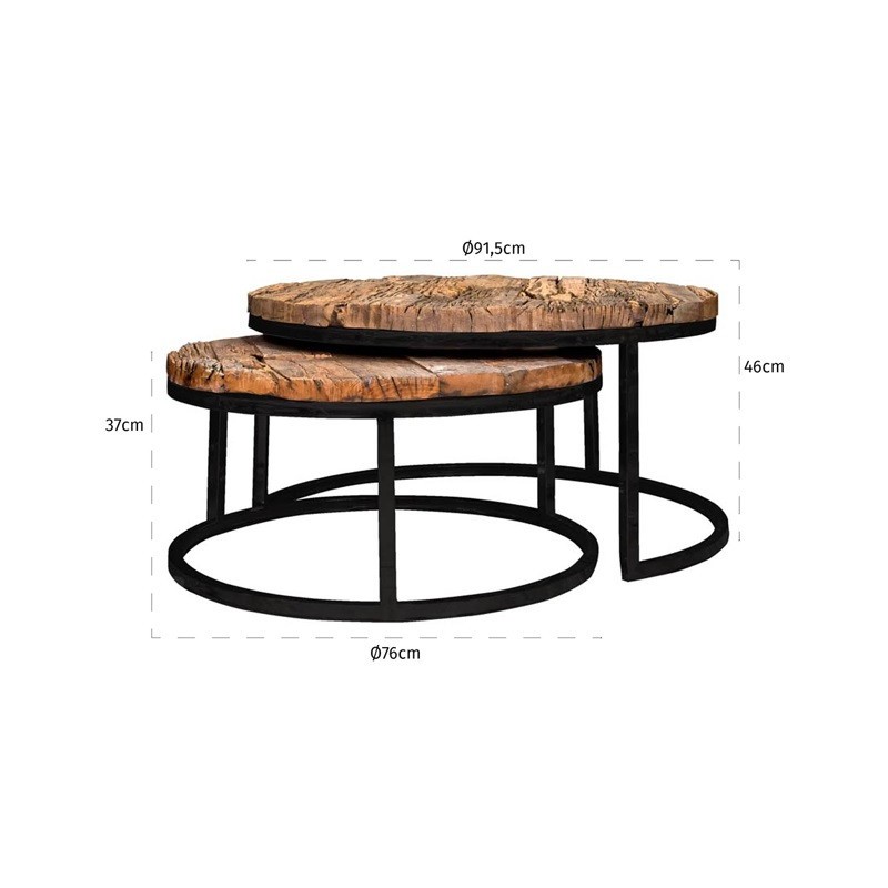 Table Basses Design KESSY 2 par designDISTRIKT Möbel Schweiz