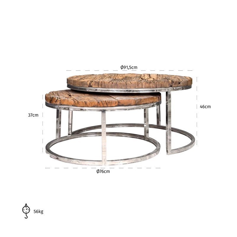 Table Basses Design KENSI 3 par designDISTRIKT Möbel Schweiz