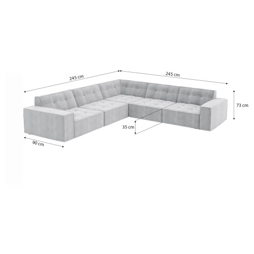 Canapé d’angle ATLANTIS - Des meubles jusqu'à -70% - designDISTRIKT