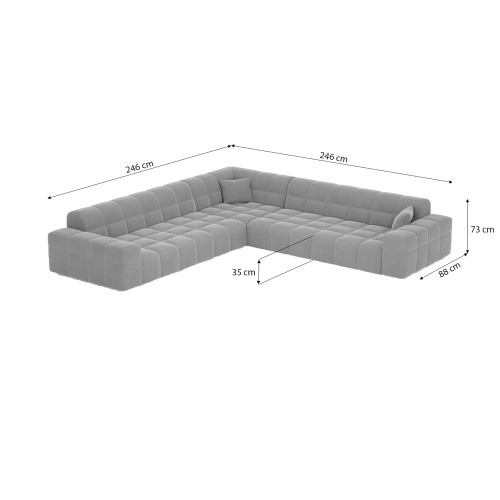 Canapé d’angle CARDANO - Des meubles jusqu'à -70% - designDISTRIKT