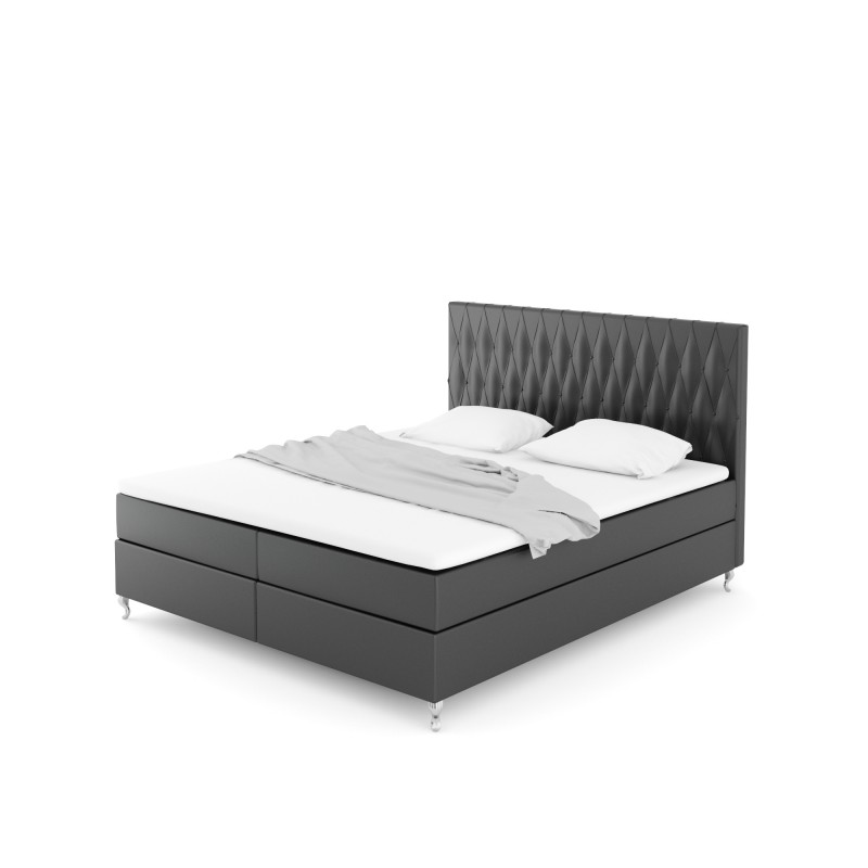 Notre lit boxspring ADRENA avec espace de rangement - designDISTRIKT