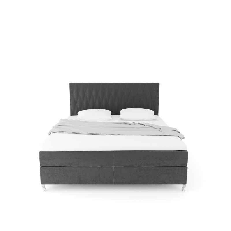 Notre lit boxspring ADRENA avec espace de rangement - designDISTRIKT