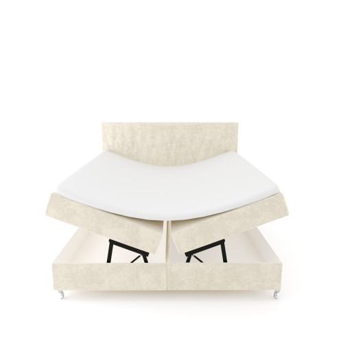 Notre lit boxspring ADRENA avec espace de rangement - designDISTRIKT