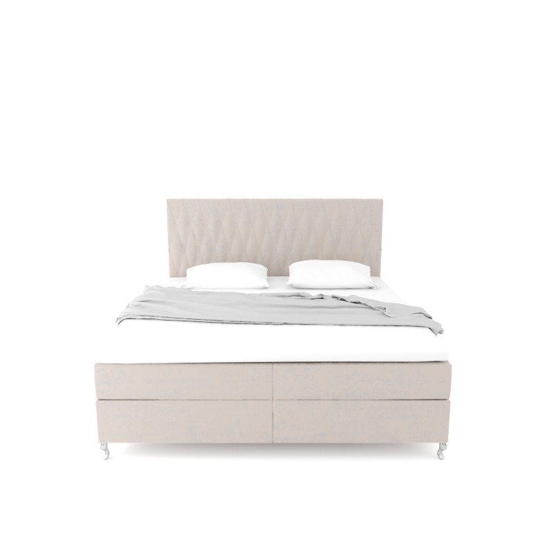 Notre lit boxspring ADRENA avec espace de rangement - designDISTRIKT