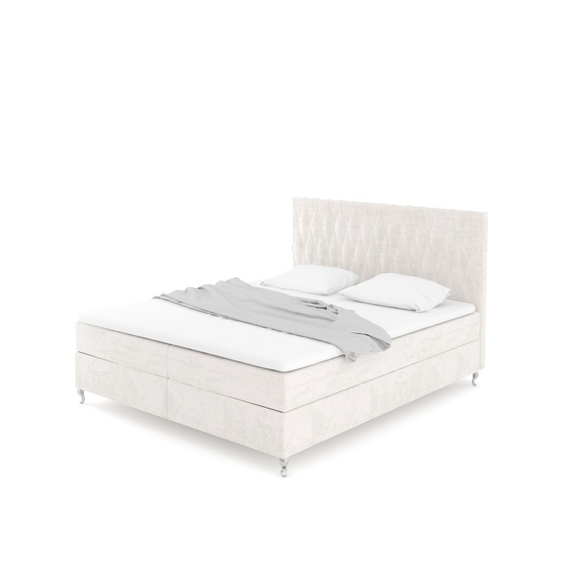 Notre lit boxspring ADRENA avec espace de rangement - designDISTRIKT