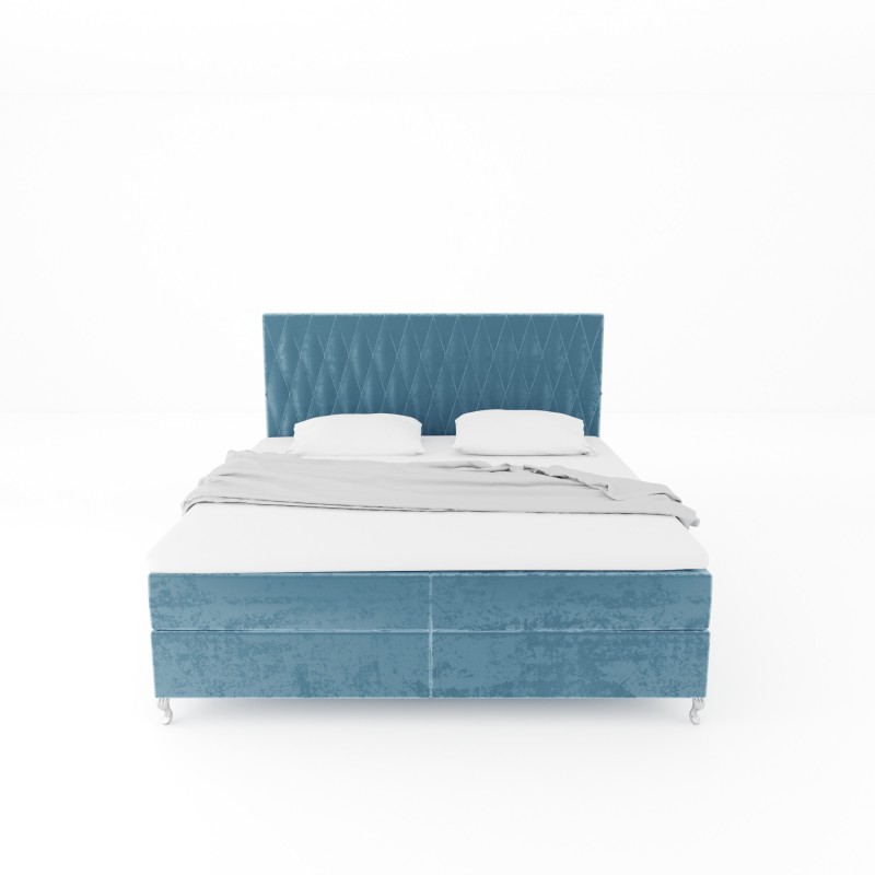 Notre lit boxspring ADRENA avec espace de rangement - designDISTRIKT