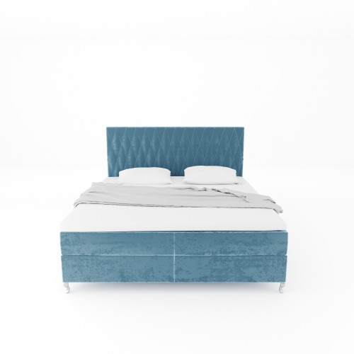 Notre lit boxspring ADRENA avec espace de rangement - designDISTRIKT