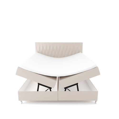 Notre lit boxspring ADRENA avec espace de rangement - designDISTRIKT