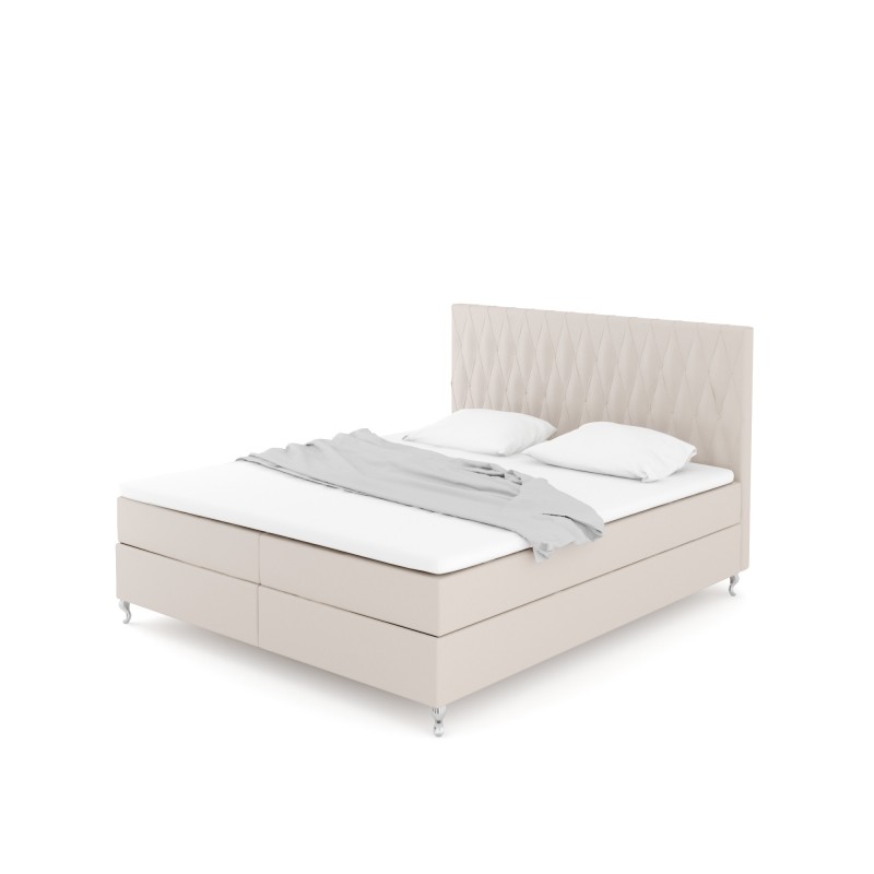 Notre lit boxspring ADRENA avec espace de rangement - designDISTRIKT