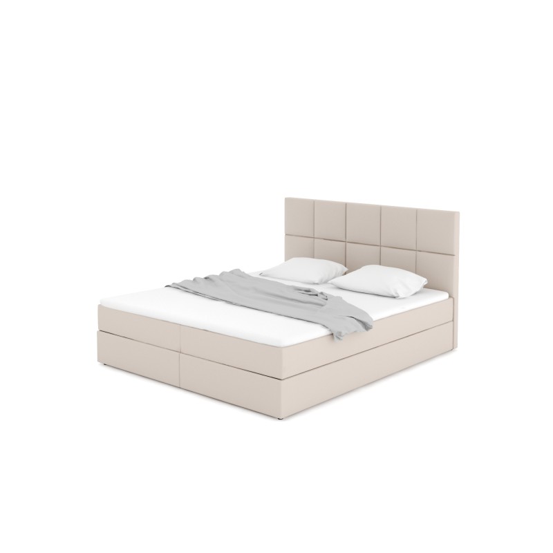 Notre lit boxspring BEATRIX avec espace de rangement - designDISTRIKT