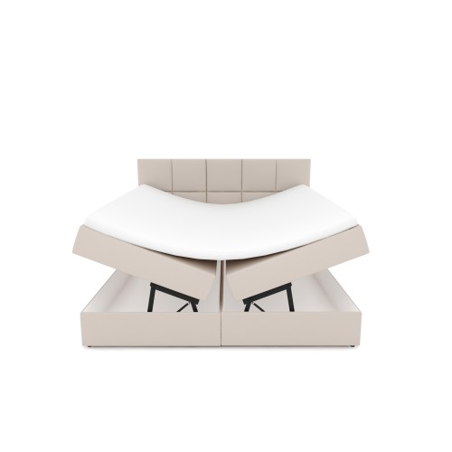 Notre lit boxspring BEATRIX avec espace de rangement - designDISTRIKT