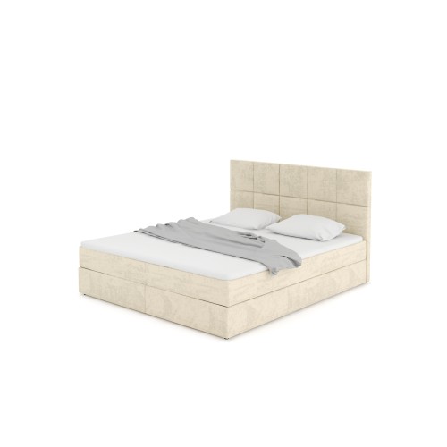 Notre lit boxspring BEATRIX avec espace de rangement - designDISTRIKT