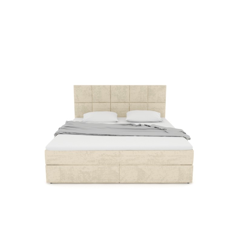 Notre lit boxspring BEATRIX avec espace de rangement - designDISTRIKT