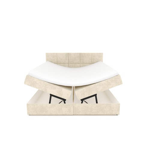 Notre lit boxspring BEATRIX avec espace de rangement - designDISTRIKT