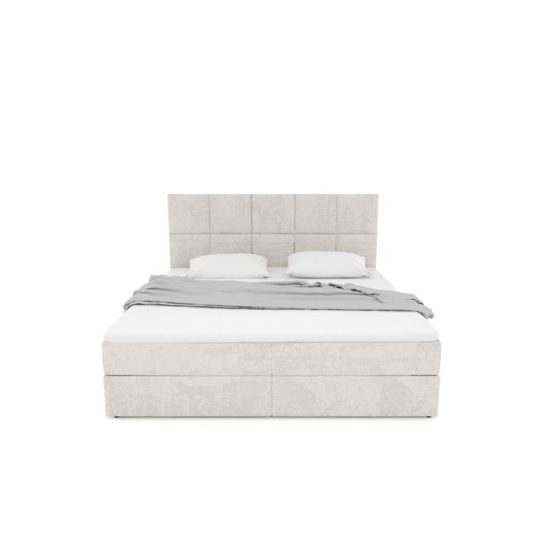 Notre lit boxspring BEATRIX avec espace de rangement - designDISTRIKT