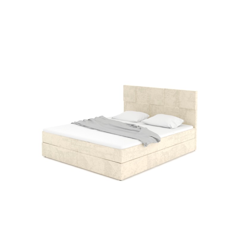 Notre lit boxspring GIA avec espace de rangement - designDISTRIKT