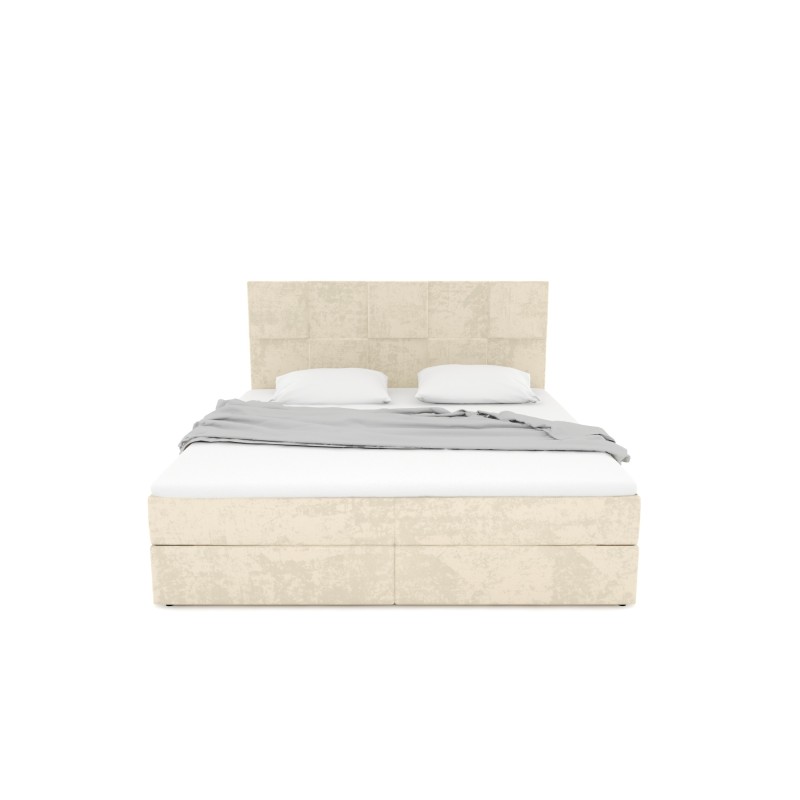 Notre lit boxspring GIA avec espace de rangement - designDISTRIKT