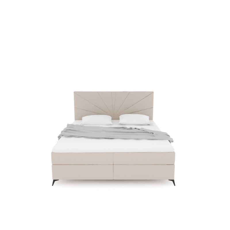 Notre lit boxspring DAHLIA avec espace de rangement - designDISTRIKT