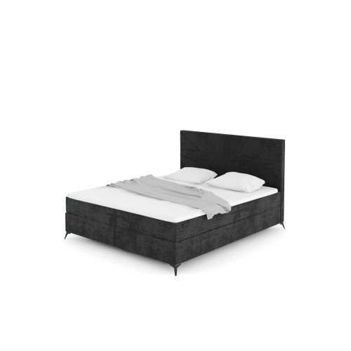 Notre lit boxspring DAHLIA avec espace de rangement - designDISTRIKT