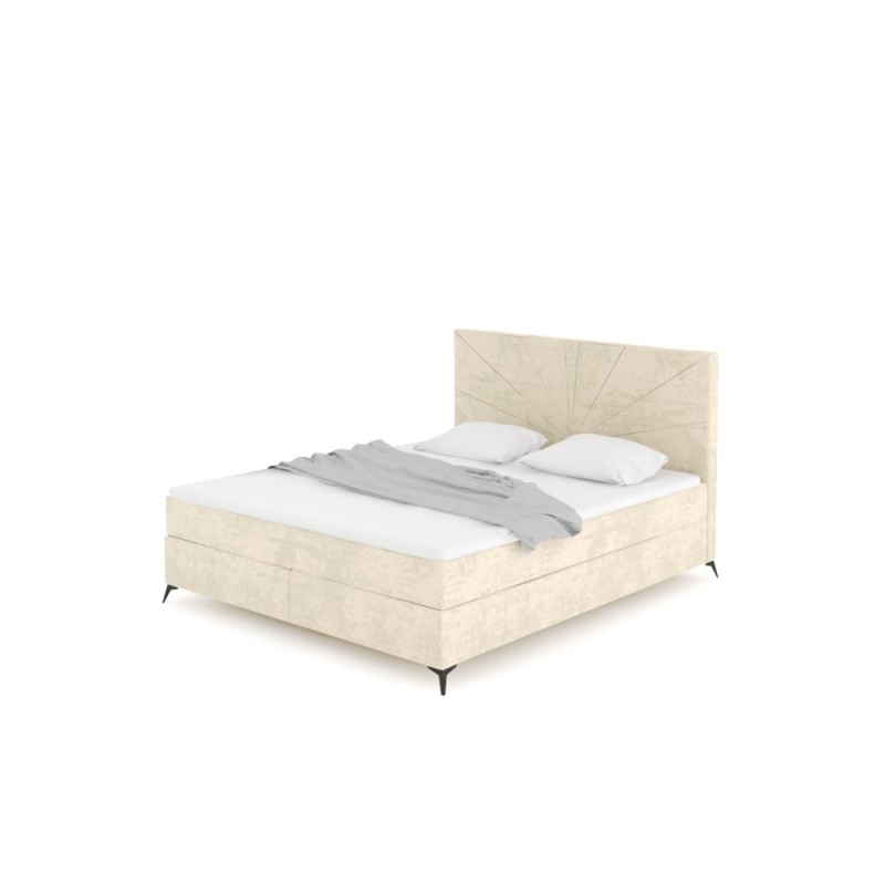 Notre lit boxspring DAHLIA avec espace de rangement - designDISTRIKT