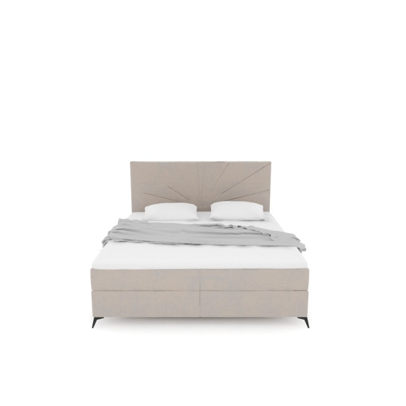 Notre lit boxspring DAHLIA avec espace de rangement - designDISTRIKT