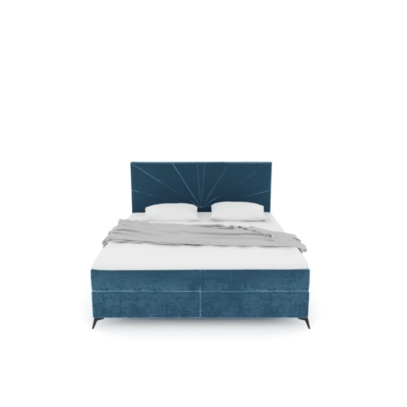 Notre lit boxspring DAHLIA avec espace de rangement - designDISTRIKT