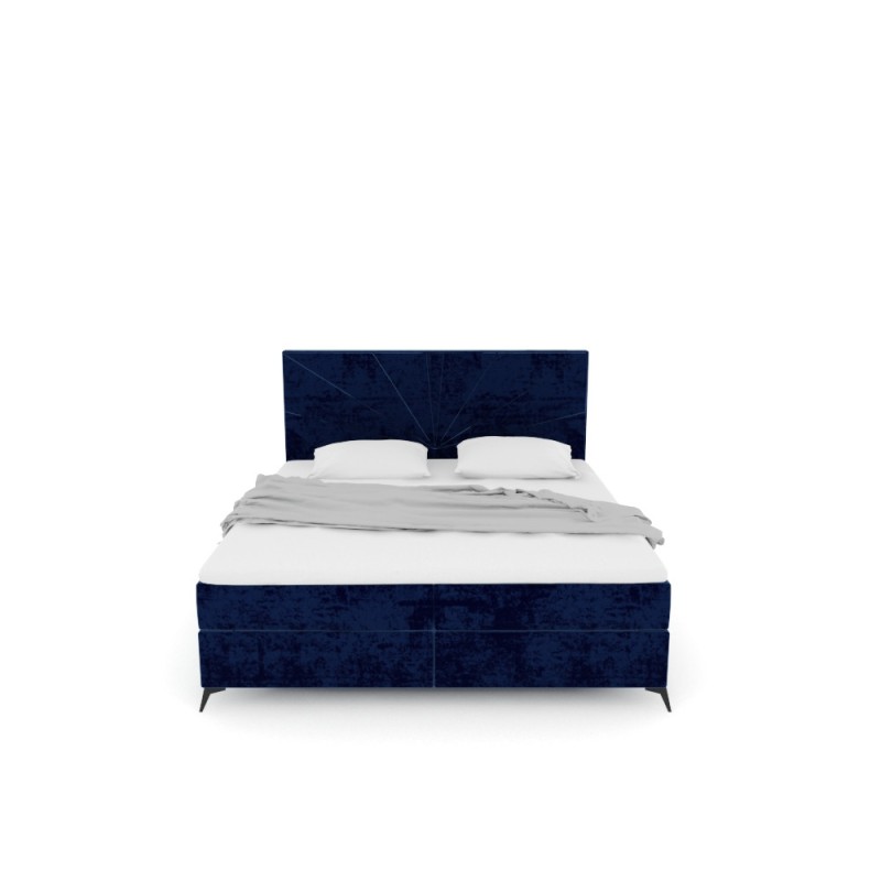 Notre lit boxspring DAHLIA avec espace de rangement - designDISTRIKT