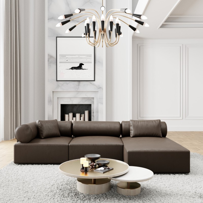 Canapé en cuir RAGUSA MINI chez designDISTRIKT