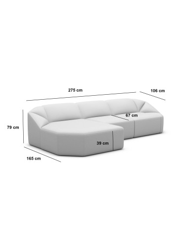 Canapé d’angle LAGUNA en forme de L - Jusqu'à -70% - designDISTRIKT