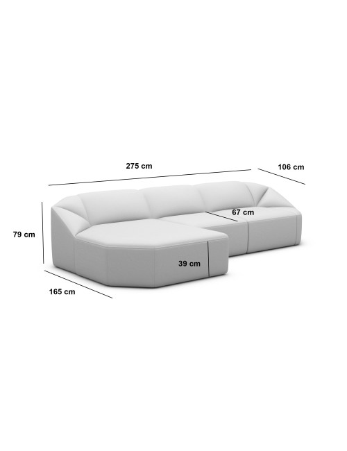 Canapé d’angle LAGUNA en forme de L - Jusqu'à -70% - designDISTRIKT