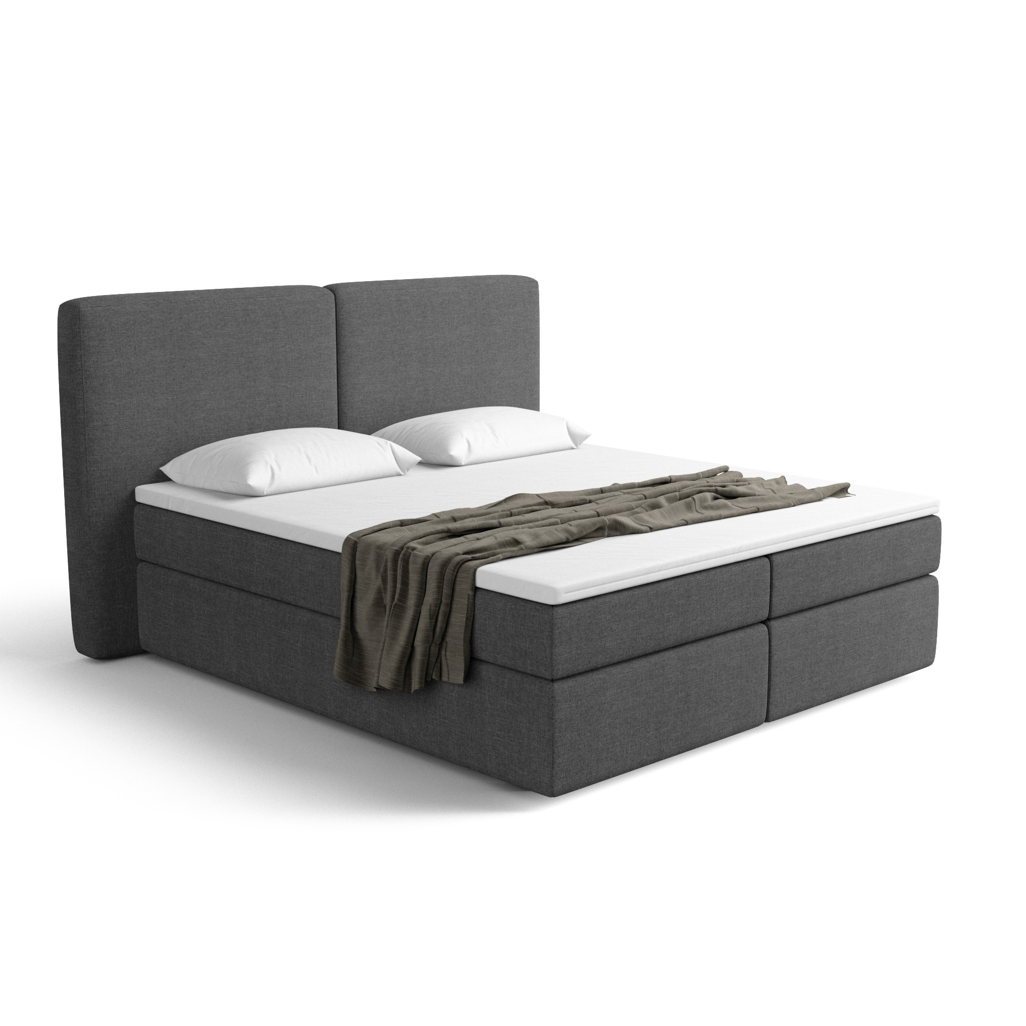 Notre lit boxspring BILBOA avec espace de rangement - designDISTRIKT