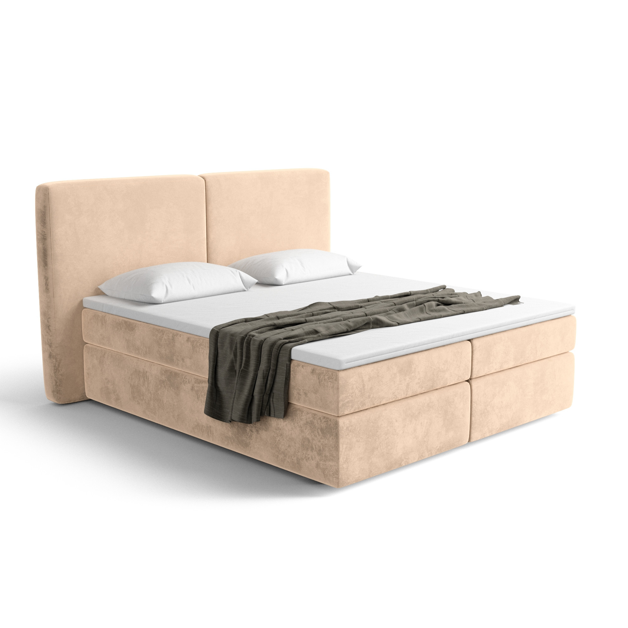 Notre lit boxspring BILBOA avec espace de rangement - designDISTRIKT