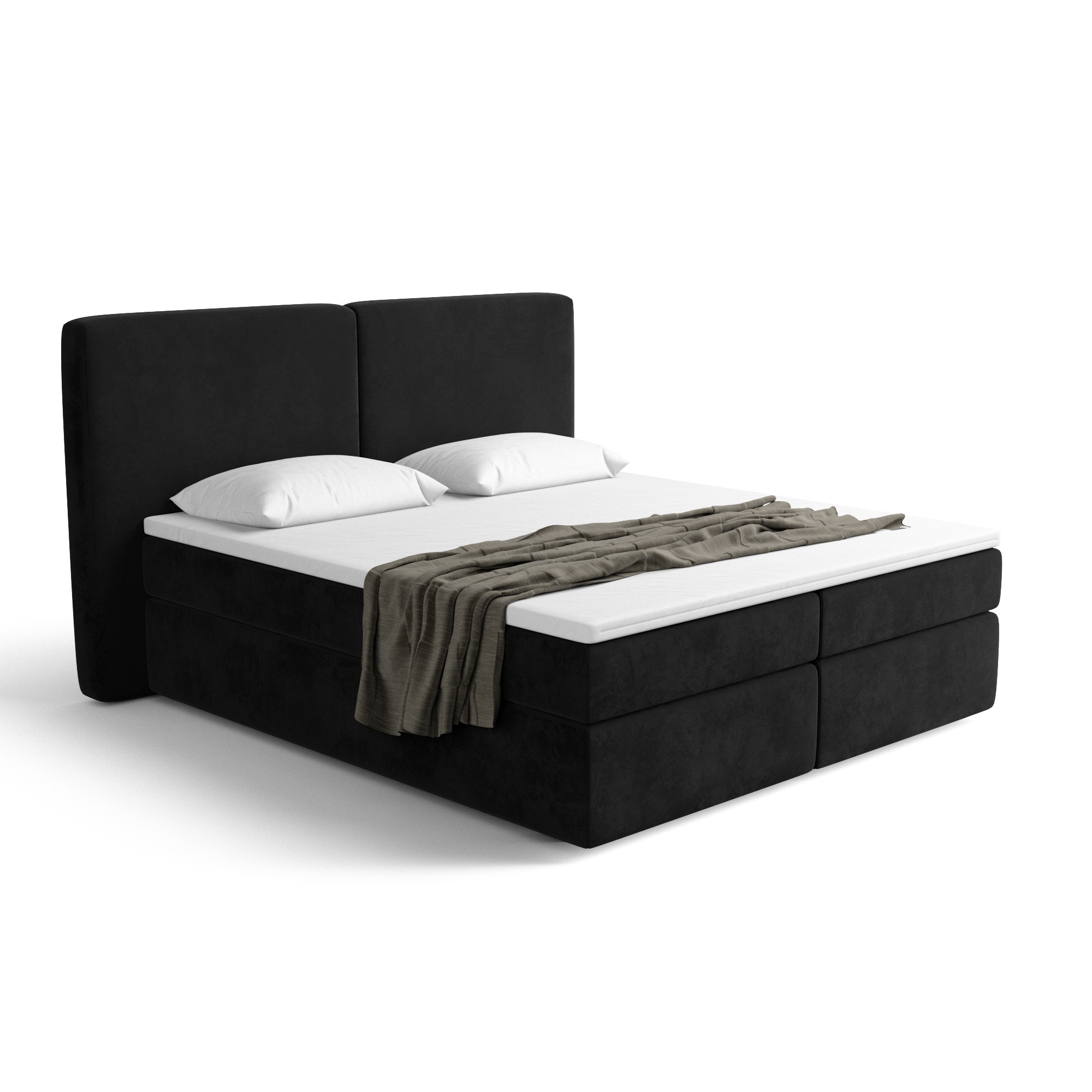 Notre lit boxspring BILBOA avec espace de rangement - designDISTRIKT