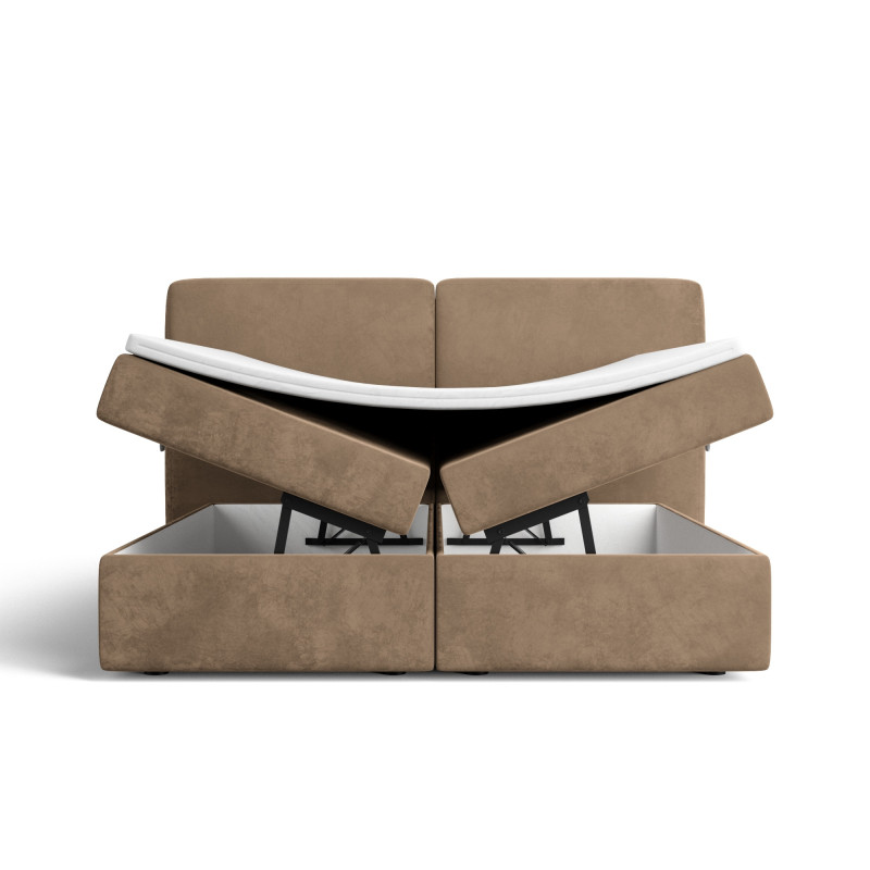 Notre lit boxspring BILBOA avec espace de rangement - designDISTRIKT