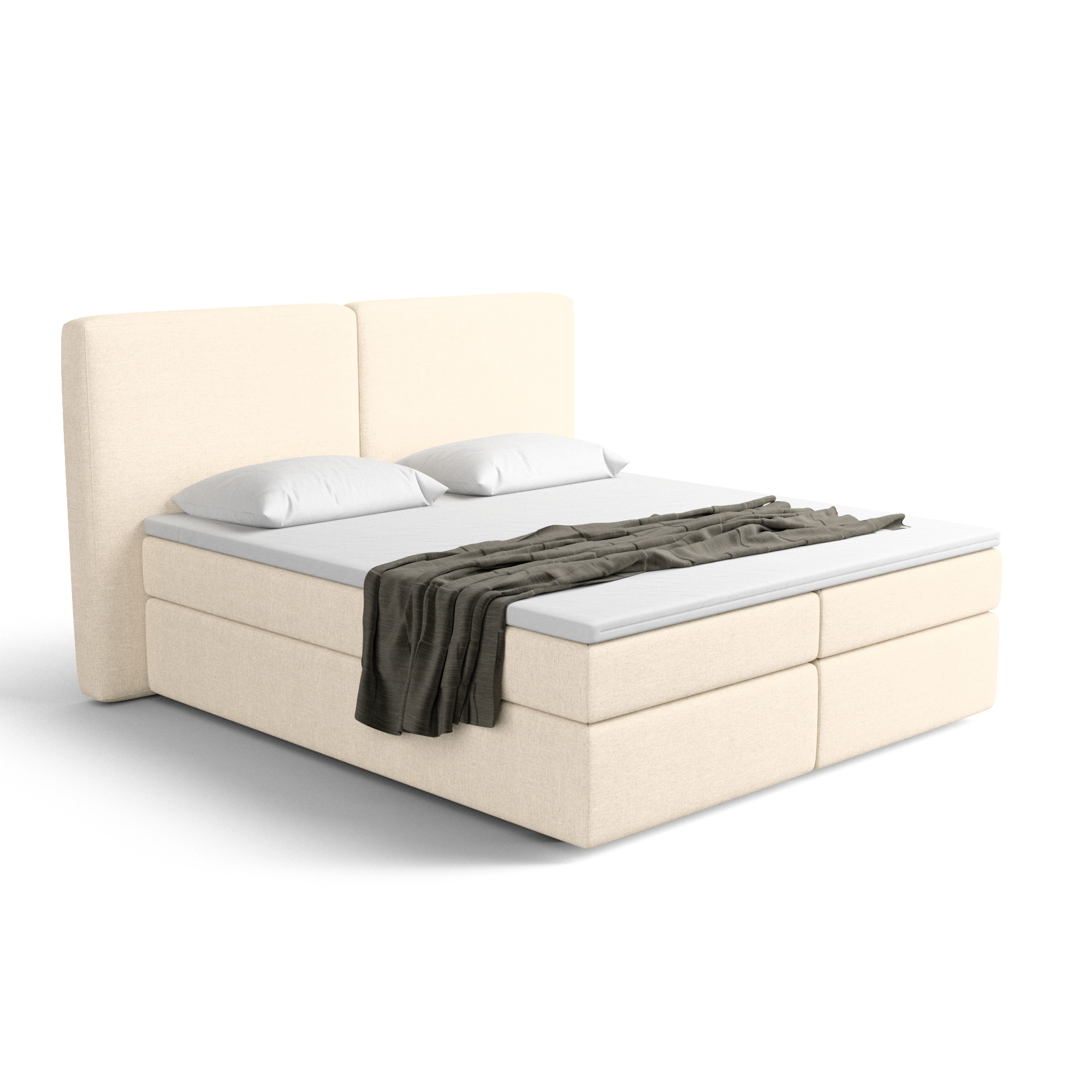 Notre lit boxspring BILBOA avec espace de rangement - designDISTRIKT