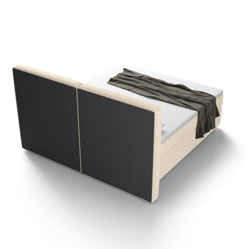 Notre lit boxspring BILBOA avec espace de rangement - designDISTRIKT