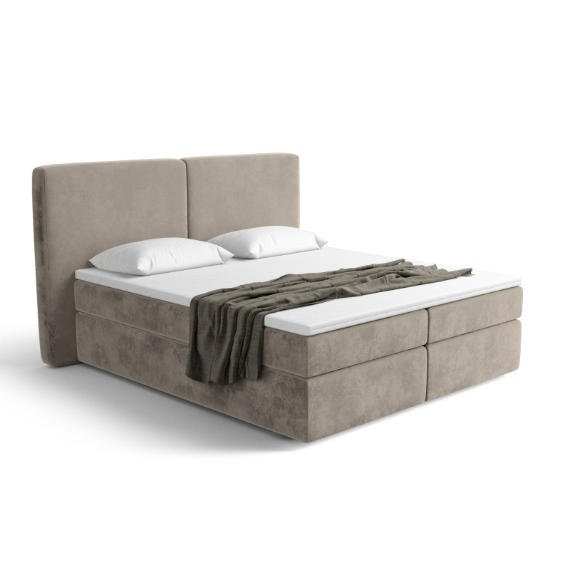 Notre lit boxspring BILBOA avec espace de rangement - designDISTRIKT