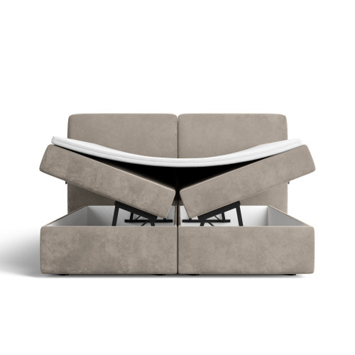 Notre lit boxspring BILBOA avec espace de rangement - designDISTRIKT