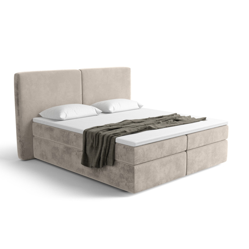 Notre lit boxspring BILBOA avec espace de rangement - designDISTRIKT