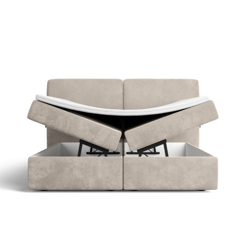 Notre lit boxspring BILBOA avec espace de rangement - designDISTRIKT