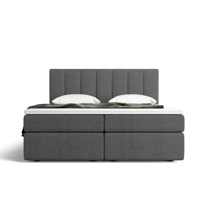 Notre lit boxspring AVALON avec espace de rangement - designDISTRIKT