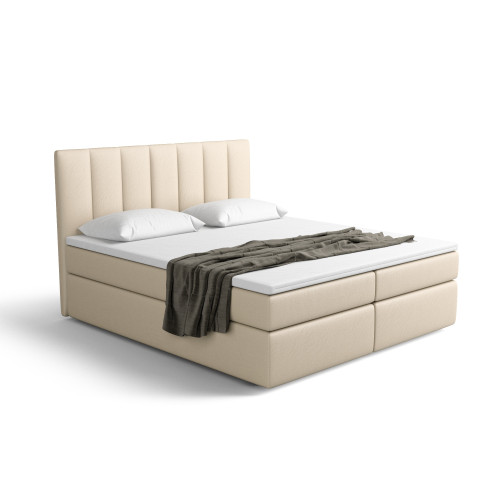 Notre lit boxspring AVALON avec espace de rangement - designDISTRIKT