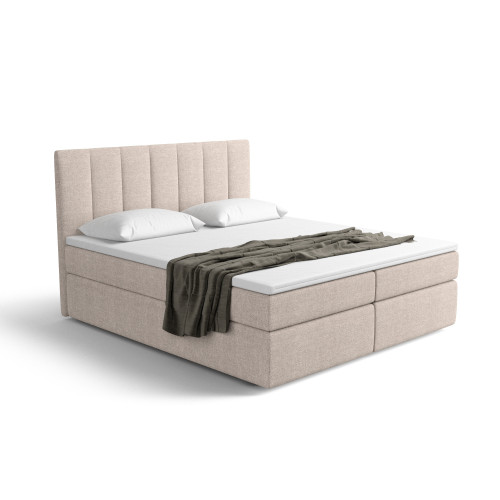 Notre lit boxspring AVALON avec espace de rangement - designDISTRIKT